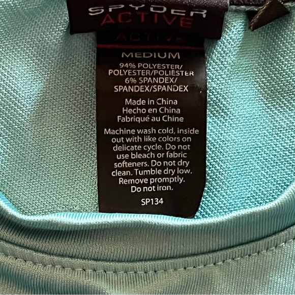 Spyder Active Base Layer Long Sleeve Top Size Medium - Picture 4 of 10